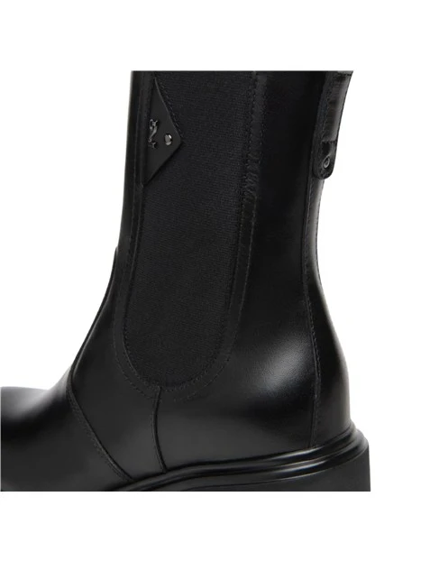 STIVALETTI A TACCO ALTO CHELSEA LINEA PULITA DONNA NERO