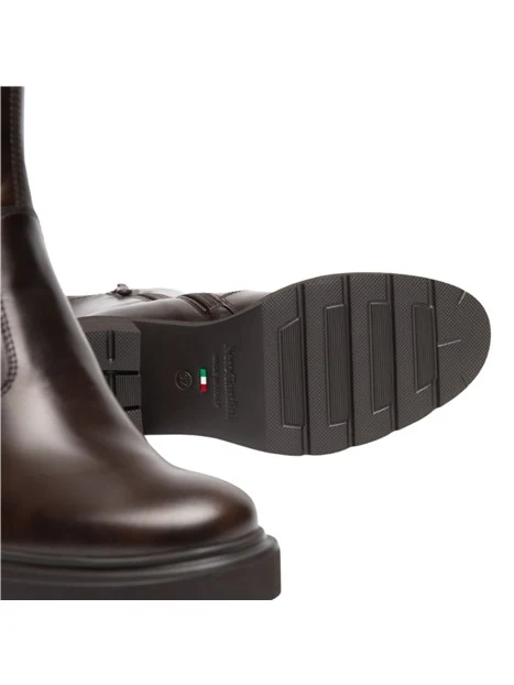 STIVALETTI A TACCO ALTO CHELSEA LINEA PULITA DONNA MARRONE