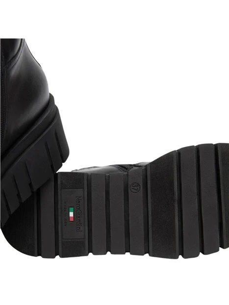 STIVALETTI PLATFORM CON ZIP DONNA NERO