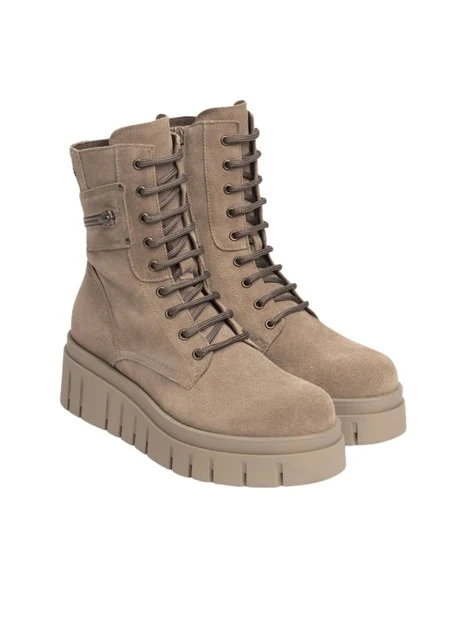 ANFIBI PLATFORM CON ZIP DONNA TORTORA
