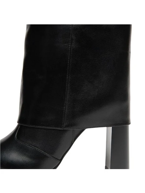 STIVALI A TACCO ALTO TUBOLARI PULL-ON DONNA NERO