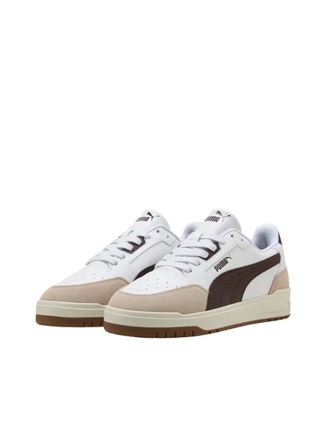 SNEAKERS BASSE DESIGN BASKETBALL UOMO BIANCO