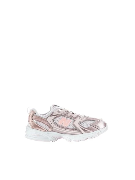 SNEAKERS BASSE CON INSERTI METALLIZZATI BAMBINA ROSA