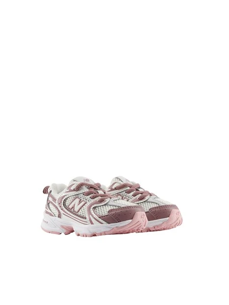 SNEAKERS BASSE CON INSERTI A CONTRASTO BAMBINA ROSA