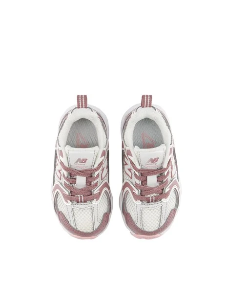SNEAKERS BASSE CON INSERTI A CONTRASTO BAMBINA ROSA