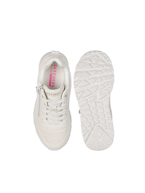 SNEAKERS PLATFORM 310387L CON ZIP UNISEX BAMBINO BIANCO