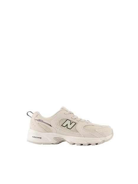 SNEAKERS BASSE CON DETTAGLI A CONTRASTO UNISEX BAMBINO AVORIO