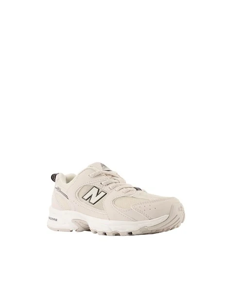 SNEAKERS BASSE CON DETTAGLI A CONTRASTO UNISEX BAMBINO AVORIO