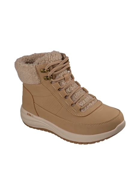 STIVALI TACCO BASSO 144746 COLLO IN CHENILLE DONNA CASTAGNO
