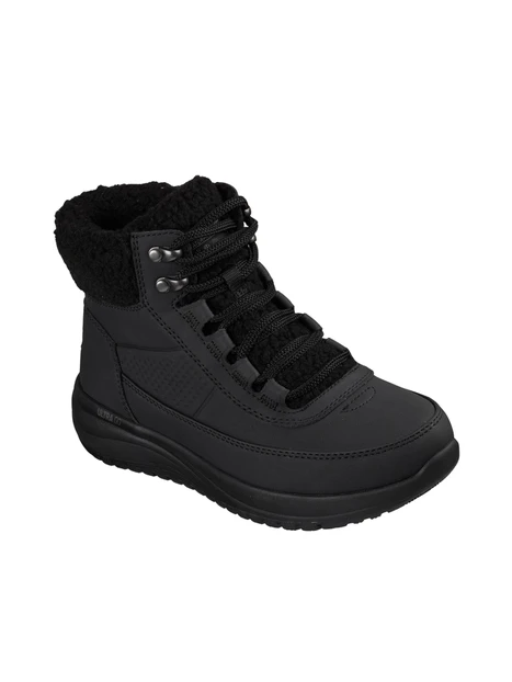 STIVALI TACCO BASSO 144746 COLLO IN CHENILLE DONNA NERO