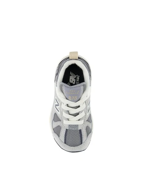 SNEAKERS BASSE CON INSERTI MULTIMATERIALE BAMBINA GRIGIO