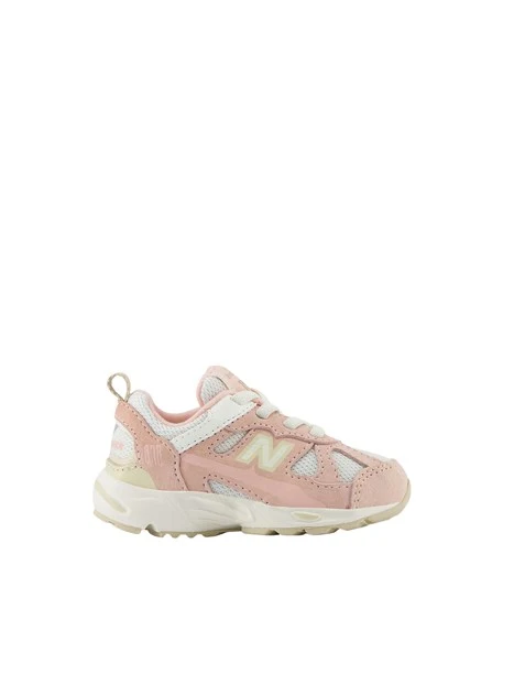 SNEAKERS BASSE CON INSERTI IN MESH BAMBINA ROSA