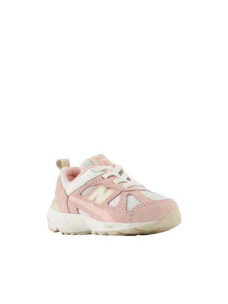 SNEAKERS BASSE CON INSERTI IN MESH BAMBINA ROSA