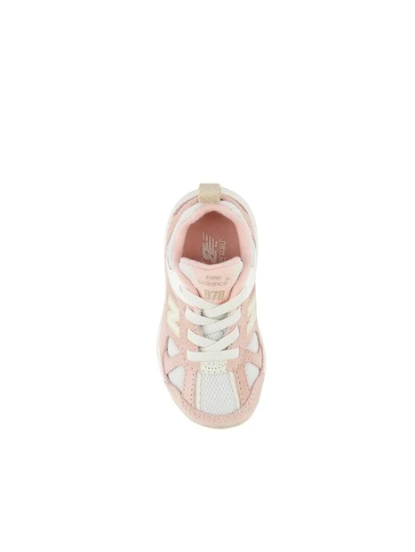 SNEAKERS BASSE CON INSERTI IN MESH BAMBINA ROSA