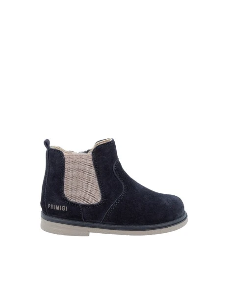 STIVALETTI CHELSEA IN CROSTA BAMBINO BLU NOTTE