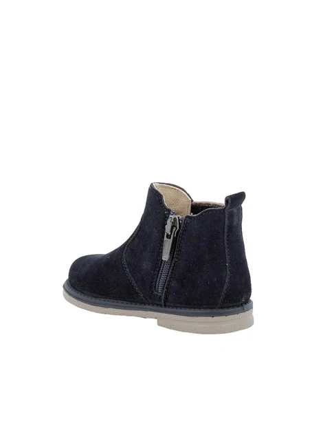 STIVALETTI CHELSEA IN CROSTA BAMBINO BLU NOTTE