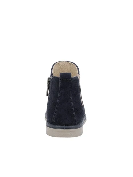 STIVALETTI CHELSEA IN CROSTA BAMBINO BLU NOTTE