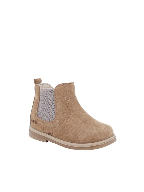 STIVALETTI CHELSEA IN CAMOSCIO BAMBINO BEIGE