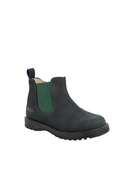 STIVALETTI CHELSEA IN NABUK BAMBINO BLU