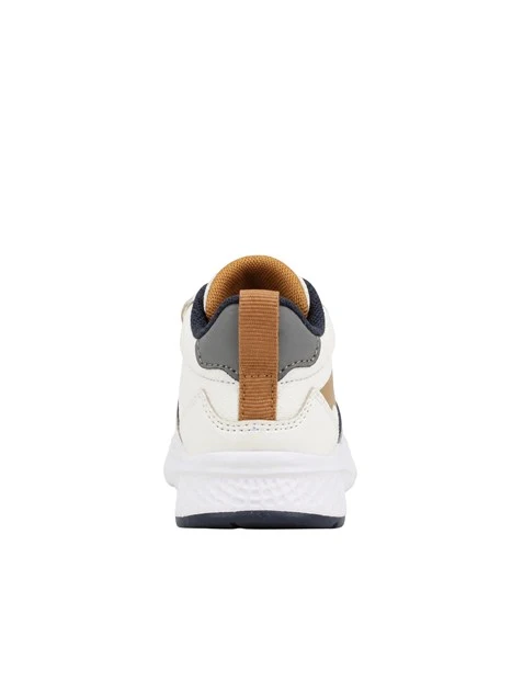 SNEAKERS ALTE IN PELLE CON STRAPPO BAMBINO BIANCO