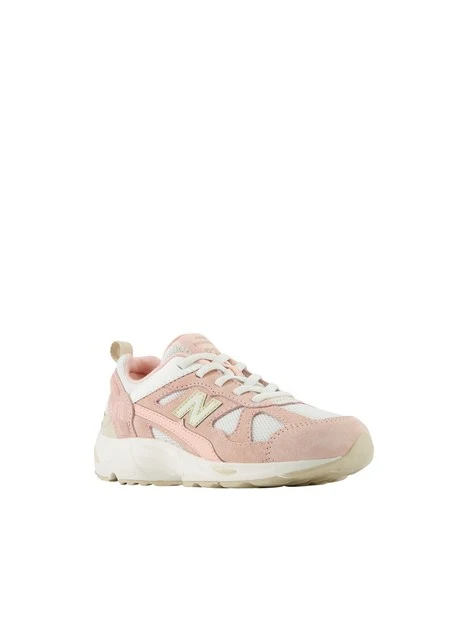 SNEAKERS BASSE CON INSERTI IN CAMOSCIO BAMBINA ROSA