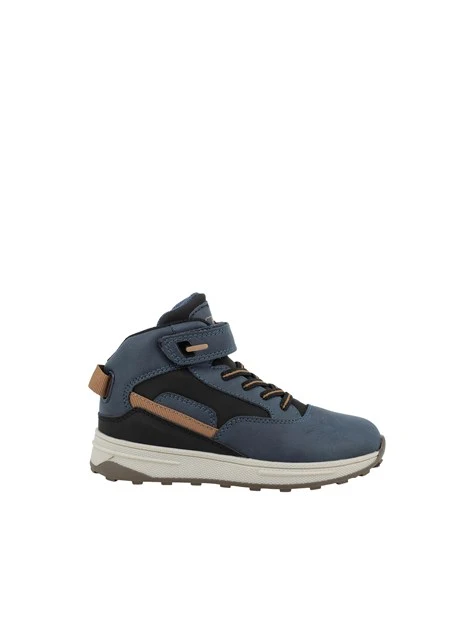 SNEAKERS ALTE CON STRAPPO BAMBINO BLU