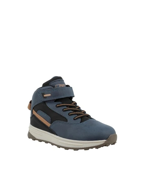 SNEAKERS ALTE CON STRAPPO BAMBINO BLU