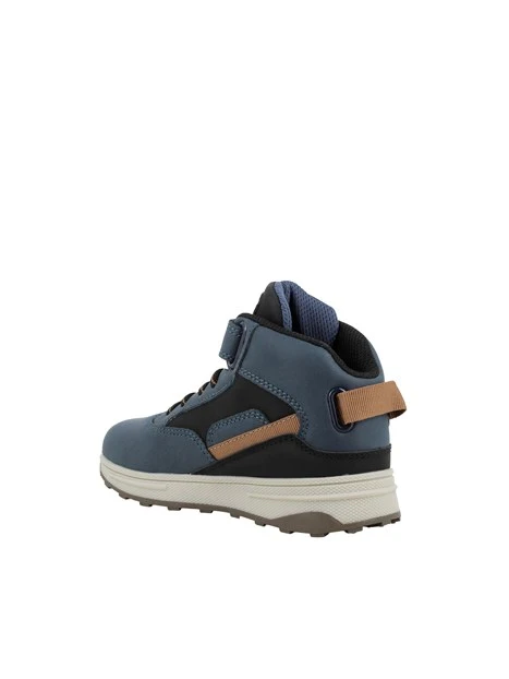 SNEAKERS ALTE CON STRAPPO BAMBINO BLU