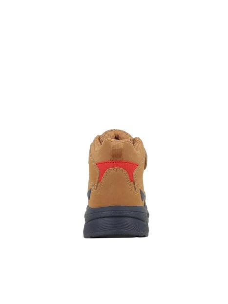 SNEAKERS ALTE CON STRAP BAMBINO MARRONE