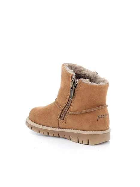 STIVALETTI IN CROSTA CON INTERNO IN LANA BAMBINA MARRONE