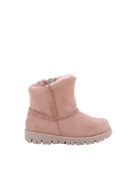 STIVALETTI IN MONTONE CON INTERNO IN LANA BAMBINA ROSA