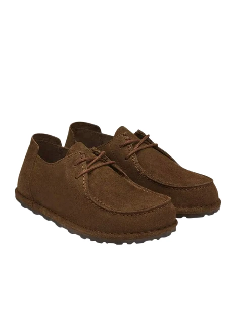 MOCASSINI IN CAMOSCIO CON CUCITURE A VISTA UNISEX MARRONE