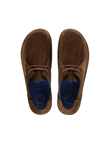 MOCASSINI IN CAMOSCIO CON CUCITURE A VISTA UNISEX MARRONE