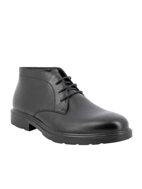 STRINGATE POLACCHINE TACCO BASSO IN PELLE UOMO NERO