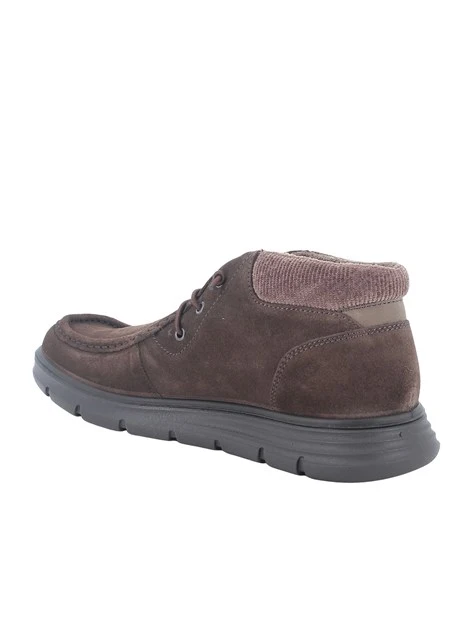 STRINGATE POLACCHINE IN PELLE SCAMOSCIATA UOMO MARRONE