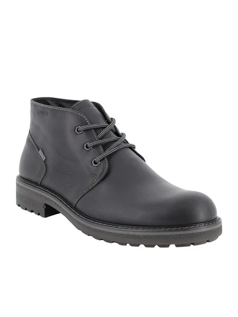 STRINGATE POLACCHINE IN NABUK GORE-TEX UOMO NERO