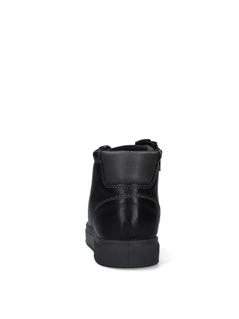 SNEAKERS ALTE IN PELLE UOMO NERO