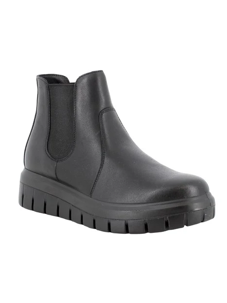 STIVALETTI CHELSEA IN PELLE DONNA NERO