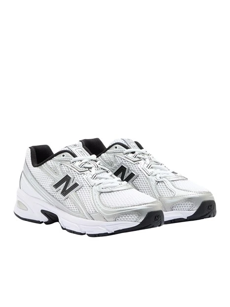 SNEAKERS BASSE CON INSERTI IN MESH UOMO BIANCO