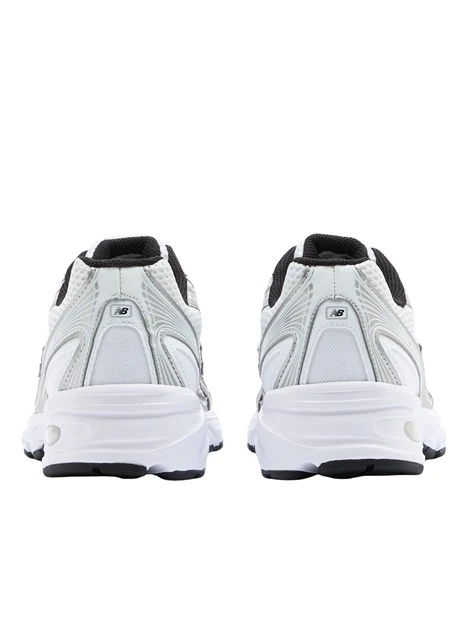 SNEAKERS BASSE CON INSERTI IN MESH UOMO BIANCO