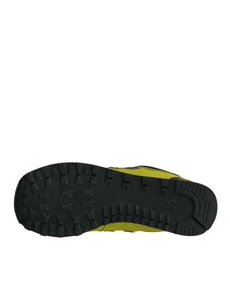 SNEAKERS BASSE IN CAMOSCIO CON DETTAGLI A CONTRASTO UOMO VERDE