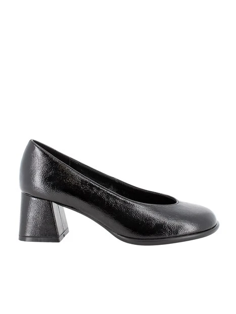 DÉCOLLETÉ IN PELLE VERNICIATA DONNA NERO
