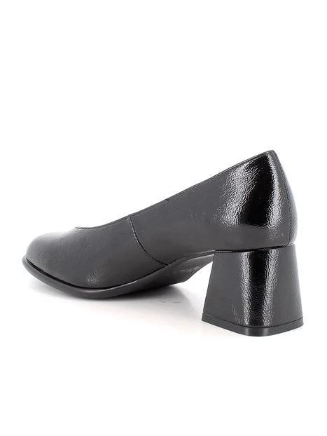 DÉCOLLETÉ IN PELLE VERNICIATA DONNA NERO