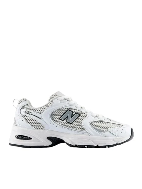 SNEAKERS BASSE CON INSERTI METALLIZZATI DONNA BIANCO