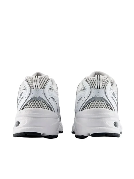 SNEAKERS BASSE CON INSERTI METALLIZZATI DONNA BIANCO