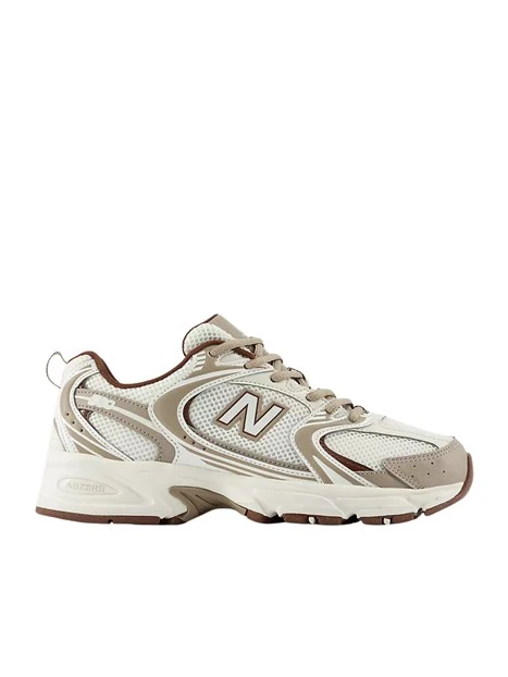 SNEAKERS BASSE IN MESH CON INSERTI A CONTRASTO DONNA BEIGE