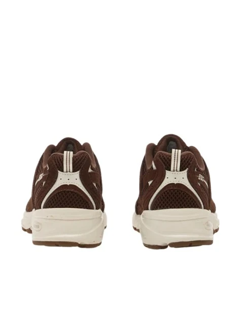 SNEAKERS BASSE CON INSERTI A CONTRASTO DONNA MARRONE