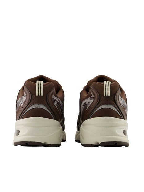 SNEAKERS BASSE CON DETTAGLI ANIMALIER DONNA MARRONE