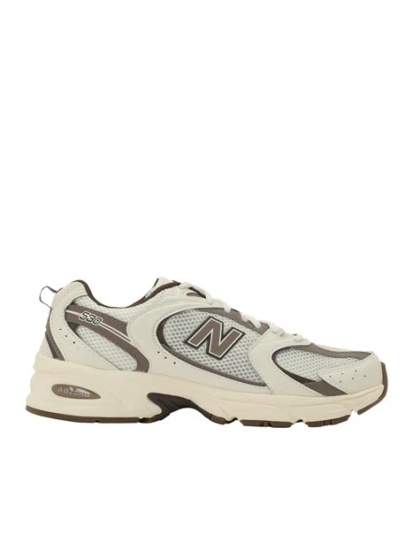 SNEAKERS BASSE CON PROFILI A CONTRASTO UNISEX ADULTO AVORIO