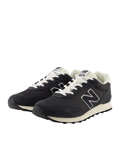 SNEAKERS BASSE CON INSERTI IN CAMOSCIO UNISEX ADULTO NERO